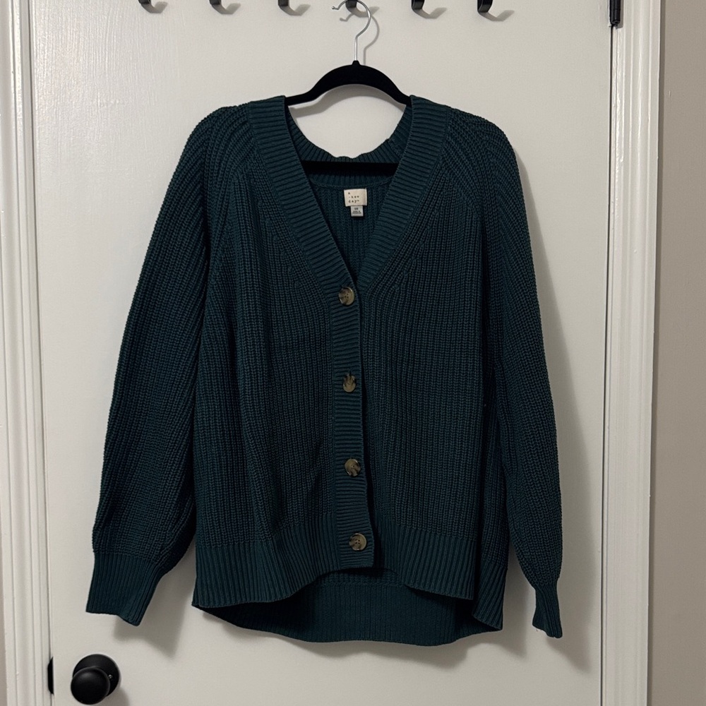 a new day Women's Deep Teal Cardigan